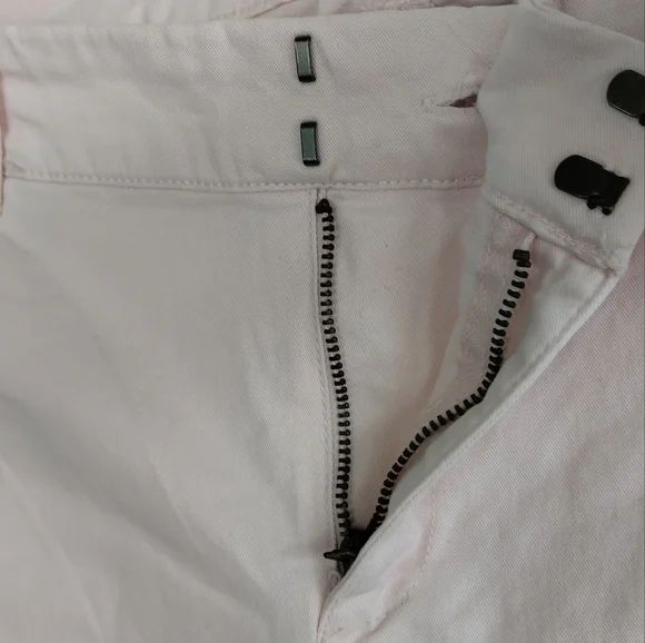 Old Navy Pastel Pink Ankle Jeans Cropped Spring Femme Barbie Doll NWT Mid Size - Picture 9 of 13